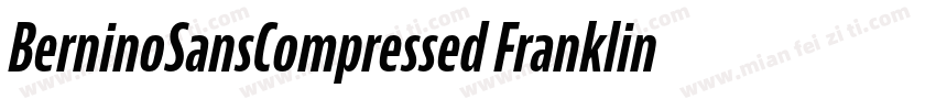 BerninoSansCompressed FranklinGothi字体转换